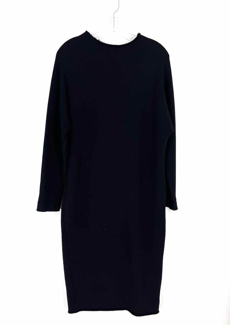 Frank & Eileen Size S Black Raw Hem Solid Designer Dress
